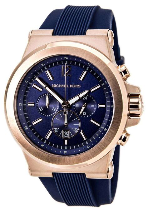 michael kors mens watches leather strap 2013 silver face|Michael Kors silicone watch band.